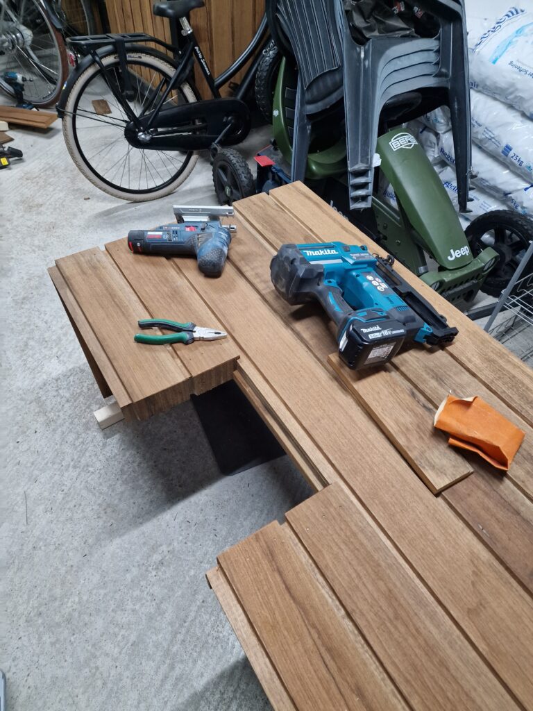 Bloembak, zit plek, opslag