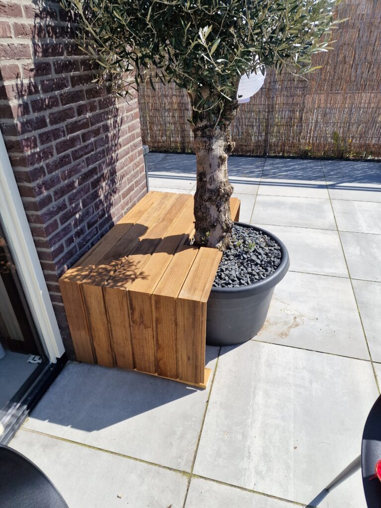 Bloembak, zit plek, opslag