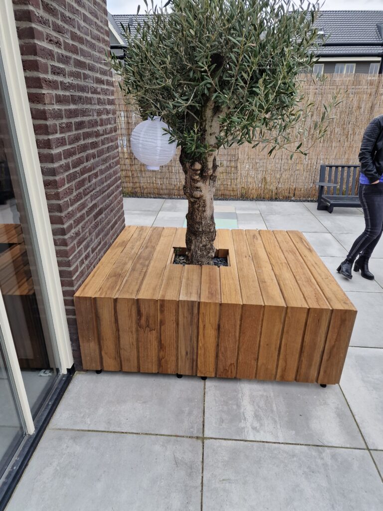 Bloembak, zit plek, opslag