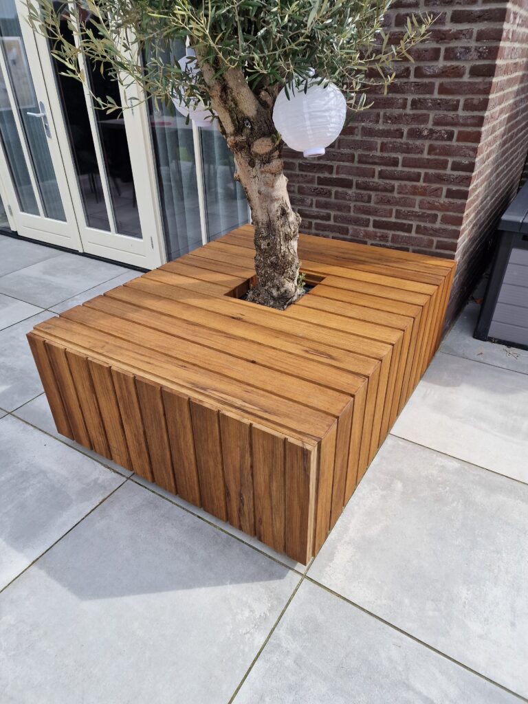 Bloembak, zit plek, opslag