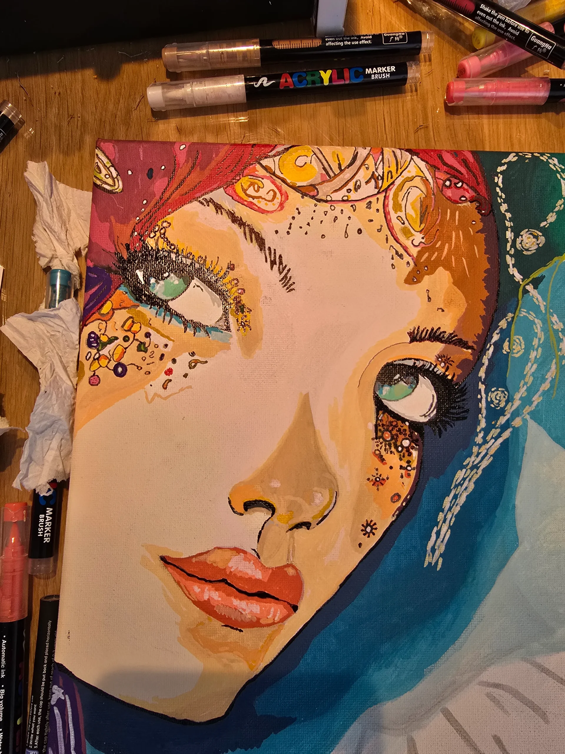 Gazing lady mid