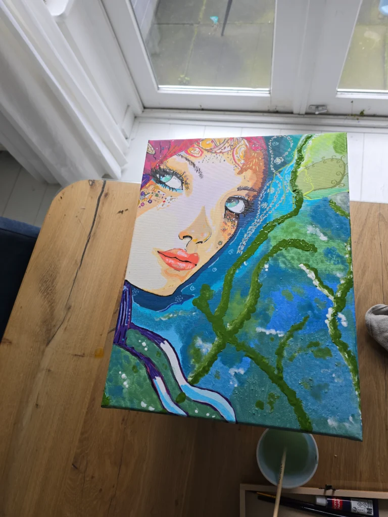 Gazing lady end