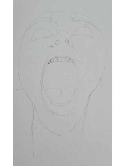 Progressie gif zombie scream woman